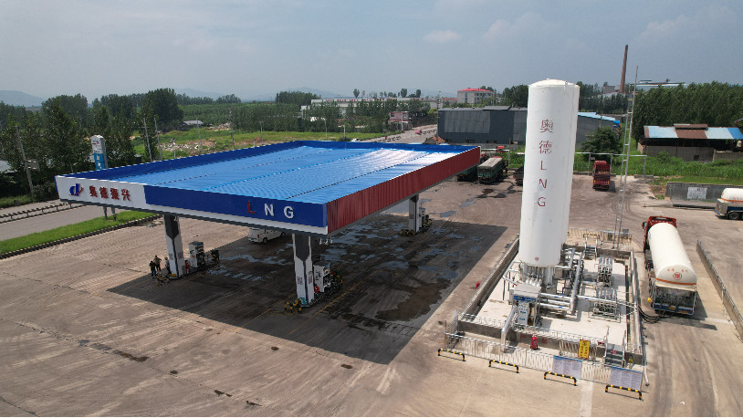 佰焰科技—山東臨沂蒙陰奧德振興LNG加氣站建站圓滿(mǎn)完成
