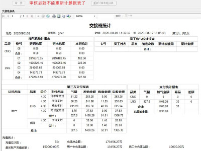 佰焰加氣站收銀管理系統
